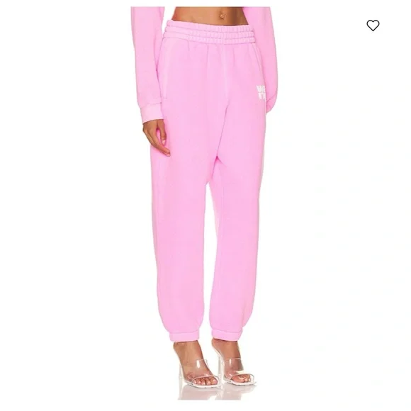 ALEXANDER WANG Terry Classic Puff Paint Logo Sweatpant